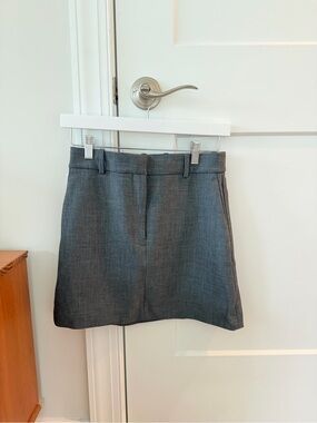 Aritzia Gray Mini Skirt with Belt Loops